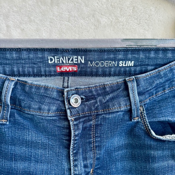 Denizen from Levi's Modern Slim Blue Jeans Skinny Size 14 - Picture 2 of 6